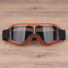 바이크고글 선글라스 남성 착용 라이더고글 스포츠 라이딩 미러 렌즈 안경 오토바이, 브라운 프레임  블랙 렌즈, 1개