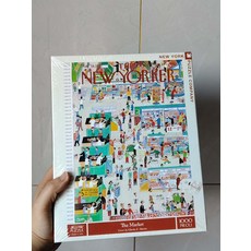 NEW YORKER PUZZLE COMPANY The Market 1000片 拼圖, 如圖所示, 1個, 1個