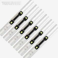 알루미늄자 눈금자 직자 전기기능사자 재단자 손잡이자, 50cm, 6개