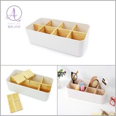 플랜A마켓 원목수납함 8칸 칸막이 분리형 탕비실커피정리함, 1세트, one