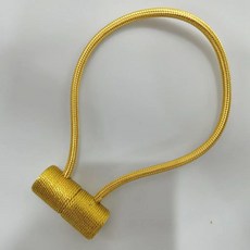 커튼 스트랩 한 쌍 자석 걸이 커튼 버클 끈 북유럽 심플 모던 크리에이티브 큐티 스트랩, 황금색 황금빛, 4대 8조 세트, 1개
