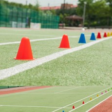 칼라콘 체육대회 행사 운동경기 훈련 꼬깔 라바콘 축구연습 삼각콘 꼬깔콘, 레드, 1개