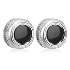 2Pcs 볼륨 조절 노브 - 견고한 ABS 차량용 라디오 교체 모든 도로에 적합2010-2016 A4L2009-2017 S5 카브리올레2012-2017