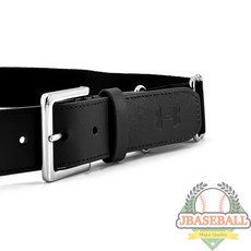 언더아머 야구벨트 조절식 밴드형 성인용 46인치 1252084, 블랙, 1개