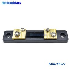 PZEM 015 디지털 배터리 테스터 전류계 전압계 에너지 미터 전력 용량 임피던스 잔여 전기 션트 50A, 03 50A 75mV, 03 50A 75mV