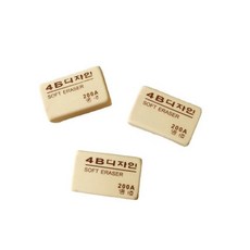 韓國4B美術橡皮, 黃色, 1套