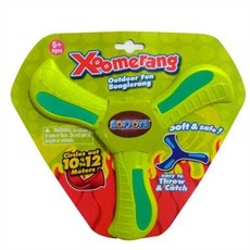 戶外兒童迴旋鏢玩具：柔軟安全迴力鏢，幼兒園運動首選，趣味飛去來器, ST3016-綠色, 1個