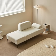 레브 갤럭시 패브릭 소파 2인용 데이베드 (스툴 쿠션 포함)