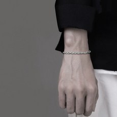 테티아 남자 티타늄 패션 팔찌