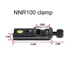퀵 릴리즈 클램프 슬라이드 레일 삼각대 볼 마운트 어댑터 망원 렌즈 지지판 카메라 아르카용, 색상: 3. NNR100