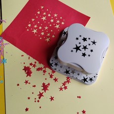 創意 禮物 壓花器幼兒園兒童DIY製作磁鐵印花機邊紋鏤空打邊器玩具, 11#五角星（升級款）, 1個