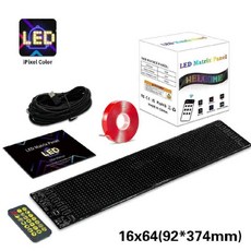 차량용LED디스플레이 조명 USB 데빌 앱 블루투스 광고 플렉시블, 9.2x37.4cm 단일