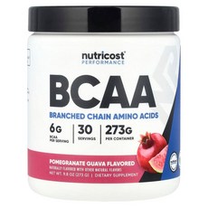 Nutricost 운동 능력 BCAA 석류 구아바 273g(9.8oz) NCS-57453, 1개