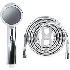 HOME DAUM 增壓蓮蓬頭+軟管 2m, 1套, 單色