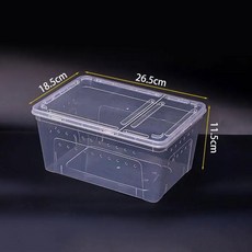 파충류 사육 상자 대형 투명 탈출 방지 테라리움 운송 임시 거주에 적합, 1개, 3. M