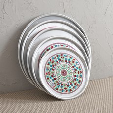 그루인 스타 레트로 접이식 양은밥상 5size, 2호 500x205