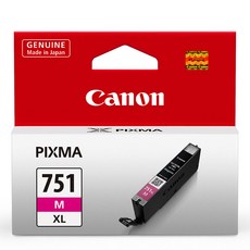 CANON 原廠墨水匣 PGI-750BK CLI-751BK CLI-C/M/Y/GY, 1個, CLI-751M 紅色