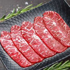 미트윈 소고기 미국산 부채살 소포장 냉동, 3.슬라이스, (400g), 1kg, 1개