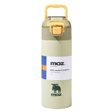 MOZ 스웨덴 텀블러 포스코 316 스텐 원터치 손잡이 보온보냉병 보온텀블러, 1개, 400ml, 포레스트 그린