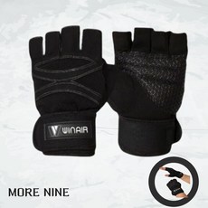 모어나인 남성 헬스 장갑, 블랙, 1개