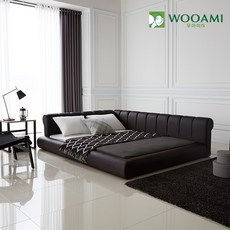 우아미가구 콩티 패밀리침대 슈퍼싱글SS, 블랙