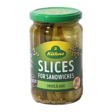 퀴네 샌드위치용 슬라이스피클, 6개, 330g