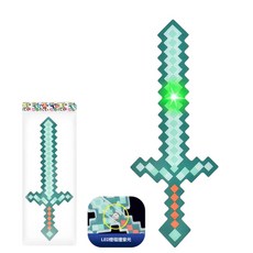 發光鑽石劍玩具, OPP袋 綠色閃光款 - 發光鑽石劍 93g, 1個