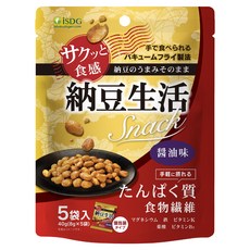 iSDG 納豆生活點心 醬油口味 5入, 1個, 40g