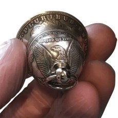 빈티지 코인 디자인의 절묘한 티 디너 벨 크리스마스 벨 (5CM 실버)