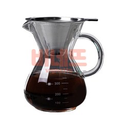 필터 드립서버 세트 400ml 핸들 드립용품