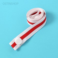 오스틴샵 똑딱이 마스크 스트랩 화이트레드 목걸이줄
