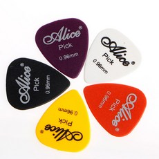 5 x 기타는 Plectrum Plec Electric Acoustic Bass 모듬 색상을 선택합니다., 노란색