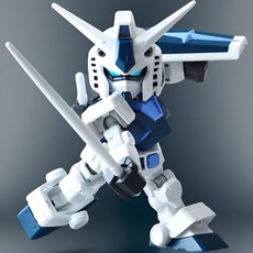 일본 반다이 SD 건담 RX-78-2 크로스 실루엣 프레임 블루 버전 프라모델