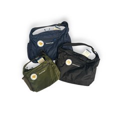 [現貨] Mont-bell 斜背包 戶外包 肩背包 側背包 超輕量包 戶外收納 超輕量 肩背包 登山包, S,藏藍