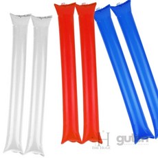 구텐샵 컬러 응원 막대 풍선 2개 응원도구제작 어린이응원풍선, 블루