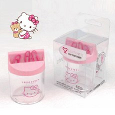 헬로키티 자석클립통 클립정리함 데스크테리어