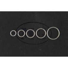 沐錦飾品材料DIY 316L不鏽鋼單圈 鈦鋼單圈 C圈 耐酸耐腐蝕單圈 1.0~1.5線徑, 1個, (1×5)500入/瓶,亮面