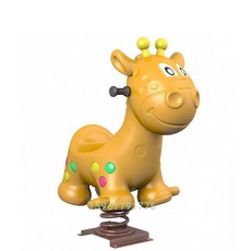 악어 시소기구 놀이터 흔들말 공원 동물 스프링 캐릭터 놀이 실외 키즈카페, 1개, B.기린