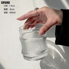 DFMEI 掛冰杯手感杯威士忌酒杯玻璃杯洋酒杯啤酒杯咖啡杯, 1個