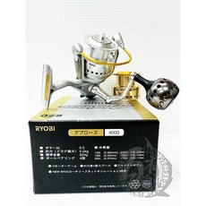 RYOBI Applause 4000 紡車輪，4培林，強力手把，雙線杯捲線器, 1個, 3000型