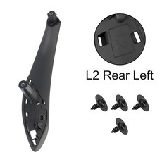 BMW 호환 F30 블랙 도어 F34 F31 앞/뒤 트림 풀 커버 실내 F80 좌/우 패널 차량용 핸들 F35 F32, Left rear door