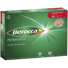 Berocca 拜維佳 活力補給發泡錠 莓果風味, 1盒, 45顆