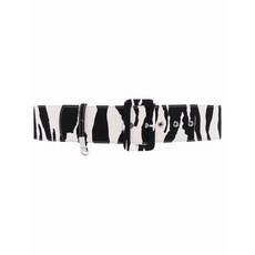 MSGM 지브라 프린트 버클 벨트