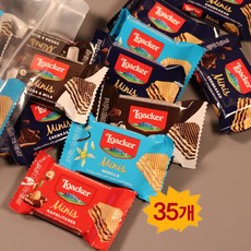 로아커 미니웨하스 간식용 4가지맛, 35개