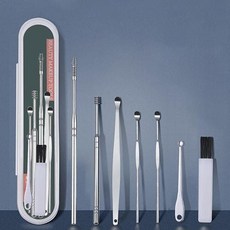 파우치 간편휴대 슬림 스테인레스 귀이개7종 OC1098 세트, 7종세트(OC1098)