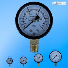 1560번 명성효다계기 소방 게이지 50mm 10k (1.0mpa) 밸브 / 펌프 / 기관실 압력계 / 메이커제품, 1개