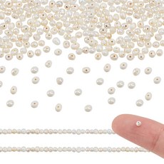 담수 진주 비즈 스트랜드 포테이토 베이지 2.5~3mm 1스트랜드 미니 목걸이 재료 팔찌 만들기