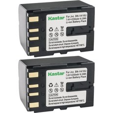 카스타 배터리 2개 세트 JVC BNV428 V428U V408 V408H V408U BNV416 V416H V416U BNV438U용 및 CUVH1 JYHD10 JYVS200