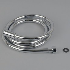 폰타나 TF-AC723177 욕실 물 때 방지 샤워기 PVC 호스, 크롬, 1.7m