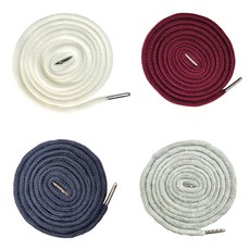 (4개세트) 140cm 원형 후드끈 바지끈 후드티 끈 츄리닝 허리끈 철팁 스트링 35색상, 4색혼합(멜란지그레이/네이비/버건디/백아이보리), 1개